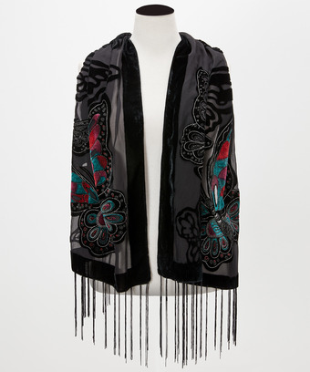 Butterfly Devore Scarf Butterfly Devore Scarf