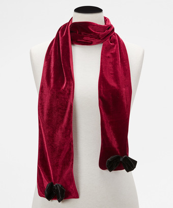 Alluring Velvet Bow Scarf Alluring Velvet Bow Scarf