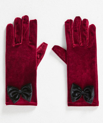 Alluring Velvet Bow Gloves Alluring Velvet Bow Gloves