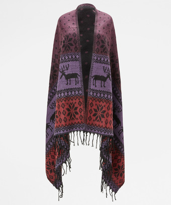 Reindeer Blanket Shawl Reindeer Blanket Shawl