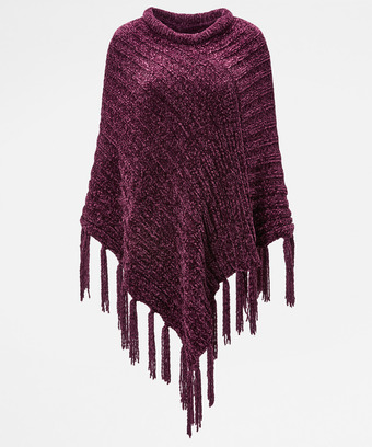 Chenille Poncho Chenille Poncho