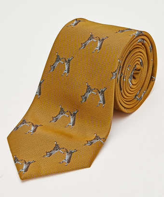 Boxing Hares Silk Tie Boxing Hares Silk Tie