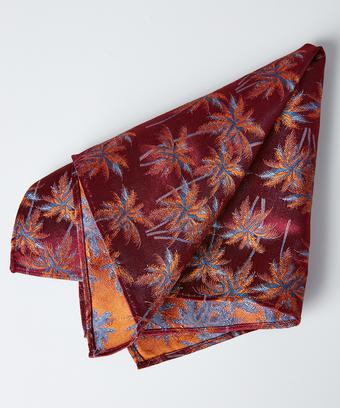 Palm Tree Silk Pocket Square Palm Tree Silk Pocket Square