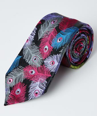 Distinctive Feather Silk Tie Distinctive Feather Silk Tie