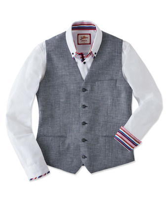 Lively Linen Mix Waistcoat Lively Linen Mix Waistcoat