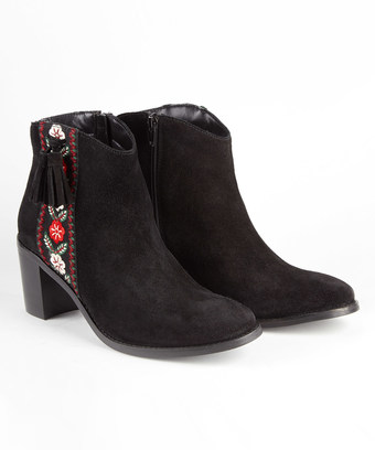 Embroidered Suede Boots Embroidered Suede Boots