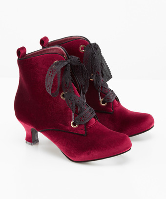 Scarlet Women Velvet Ankle Boots Scarlet Women Velvet Ankle Boots