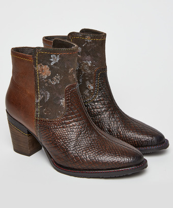 In The Mix Leather Ankle Boots In The Mix Leather Ankle Boots
