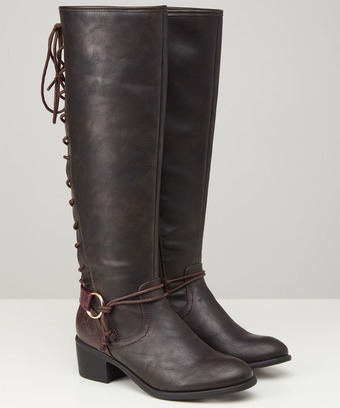 Simply Stylish Lace Back Boots Simply Stylish Lace Back Boots