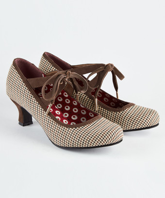 Charming Tweedy Tie Shoes Charming Tweedy Tie Shoes