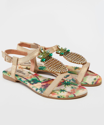 Totally Tropical Flat Sandals Totally Tropical Flat Sandals