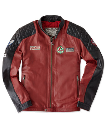 Red Badged Leather Jacket Red Badged Leather Jacket
