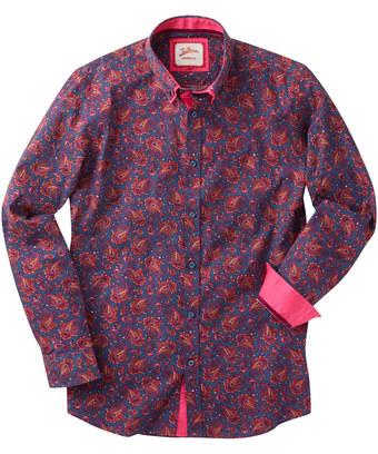 Double Collar Paisley Shirt Double Collar Paisley Shirt