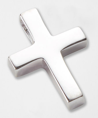 Drilled Silver Cross Drilled Silver Cross