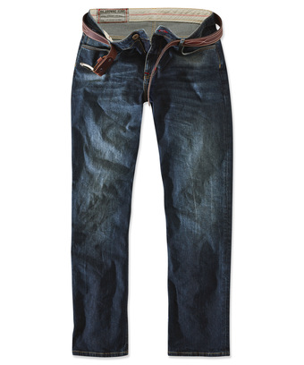 Dark Distressed Straight Jeans Dark Distressed Straight Jeans