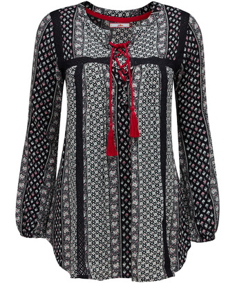 Winter Floral Gypsy Blouse Winter Floral Gypsy Blouse