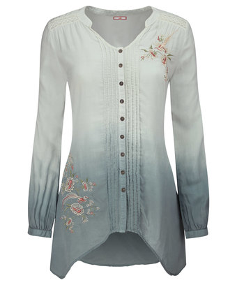Delightful Dip-Dye Blouse Delightful Dip-Dye Blouse