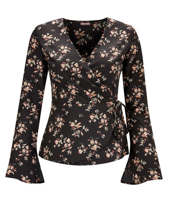 Pretty Wrap Style Blouse Pretty Wrap Style Blouse