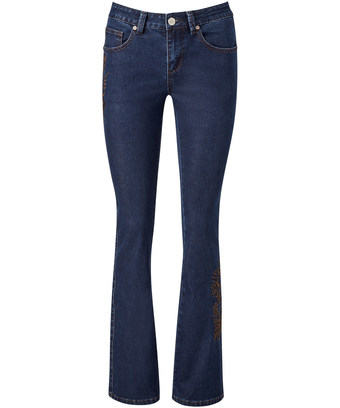 Embroidered Flared Jeans Embroidered Flared Jeans