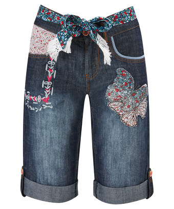 Applique Boyfriend Shorts Applique Boyfriend Shorts