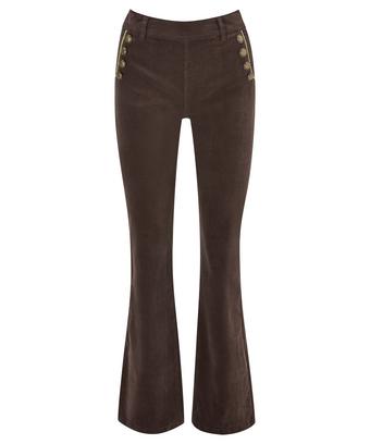 Button Detail Cord Trousers Button Detail Cord Trousers