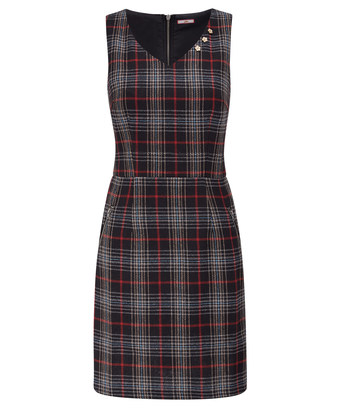 Rock It Up Check Pinafore Tunic Rock It Up Check Pinafore Tunic