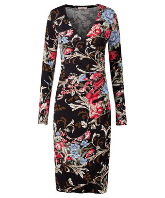 Winter Floral Wrap Dress Winter Floral Wrap Dress