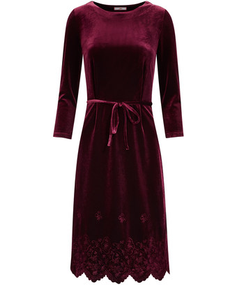 Embroidered Velvet Dress Embroidered Velvet Dress