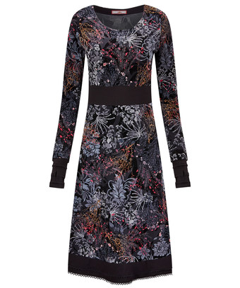 Night Garden Flocked Dress Night Garden Flocked Dress