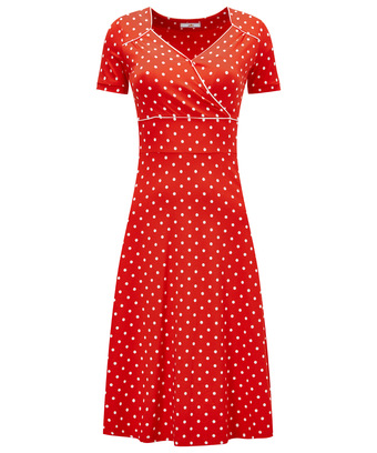 Perfect Polka Dot Jersey Dress Perfect Polka Dot Jersey Dress