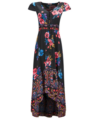 Funky Fishtail Border Print Dress Funky Fishtail Border Print Dress