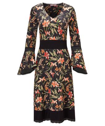 Fluted Sleeve Jersey Dress Fluted Sleeve Jersey Dress