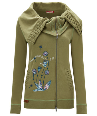 Statement Collar Full Zip Sweat Statement Collar Full Zip Sweat