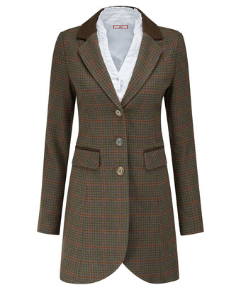 Sophisticated Check Long Jacket Sophisticated Check Long Jacket