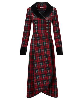 Fluid Check Dress Coat Fluid Check Dress Coat