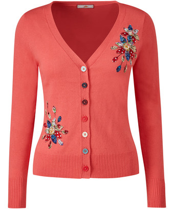Summer Bloom Applique Cardigan Summer Bloom Applique Cardigan