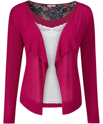 Rippling Raspberry Shrug Rippling Raspberry Shrug