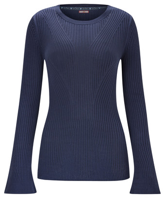 Fluted Sleeve Basic Jumper Fluted Sleeve Basic Jumper