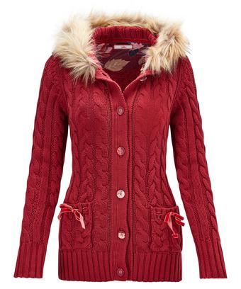 Funky Fur Hood Cardigan Funky Fur Hood Cardigan