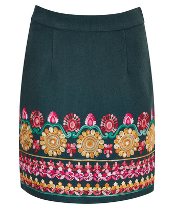 Step In Time Embroidered Skirt Step In Time Embroidered Skirt