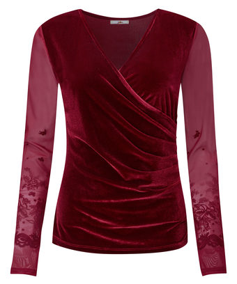 Party Velvet Wrap Top Party Velvet Wrap Top