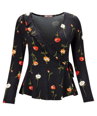Sweet Poppy Wrap Top Sweet Poppy Wrap Top