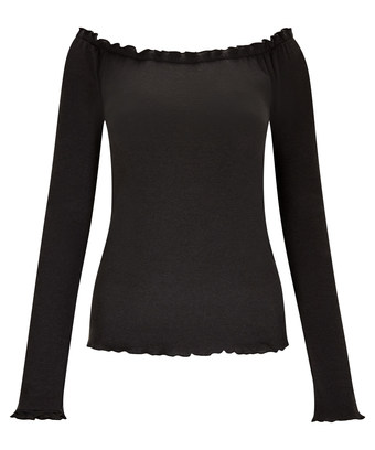 Frilled Bardot Top Frilled Bardot Top