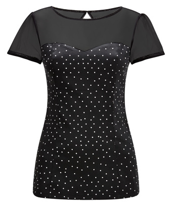 Pure And Simple Polka Top Pure And Simple Polka Top