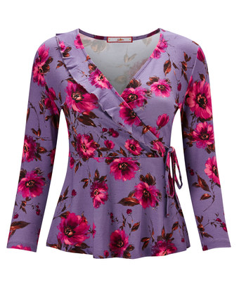 Lovely Floral Wrap Top Lovely Floral Wrap Top