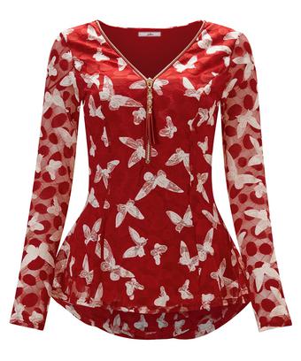 Printed Lace Top Printed Lace Top
